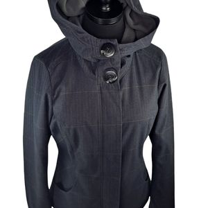 Patagonia Darya Fleece Lined Windproof Grey Polartec Winter Jacket, Women's Size